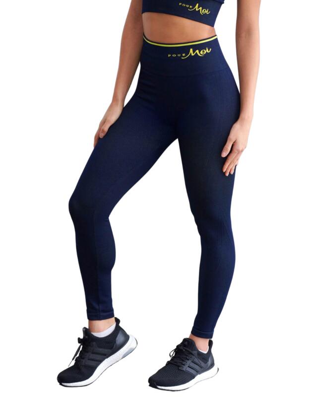 Energy Seamless Legging Navy/Yellow