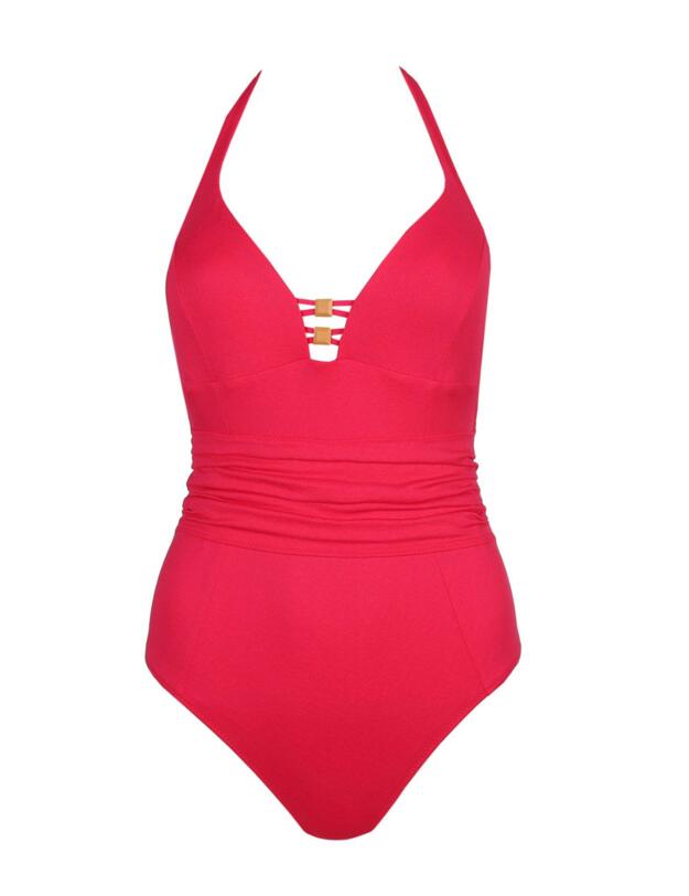 Marie Jo Pamplona Padded Halter Swimsuit Freesia