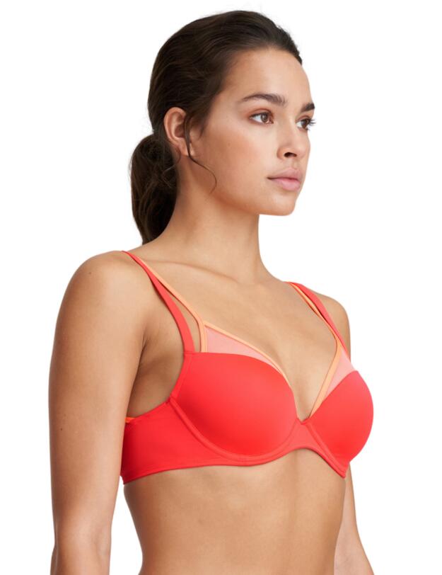 Marie Jo Mariko Deep Plunge Padded Bra Fruit Punch 