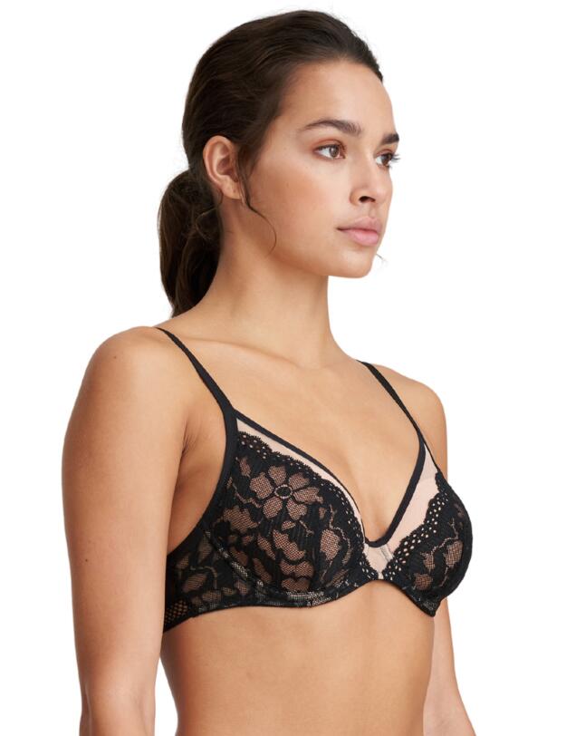 Marie Jo Suto Heart Shape Padded Bra Black