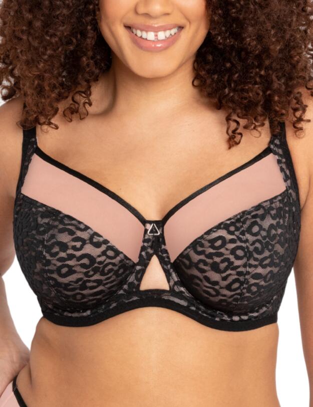 Curvy Kate Victory Wild Balcony Bra Black/Blush