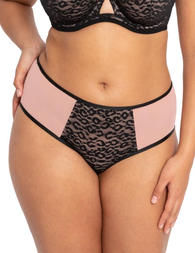 Curvy Kate Victory Wild Short Brief Black/Blush