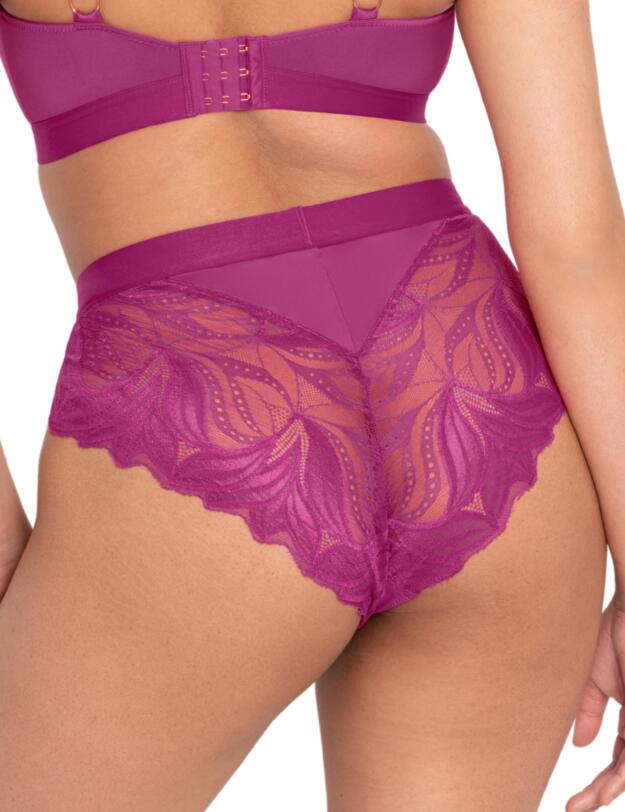 Scantilly by Curvy Kate Indulgence High Waist Brief Orchid/Latte