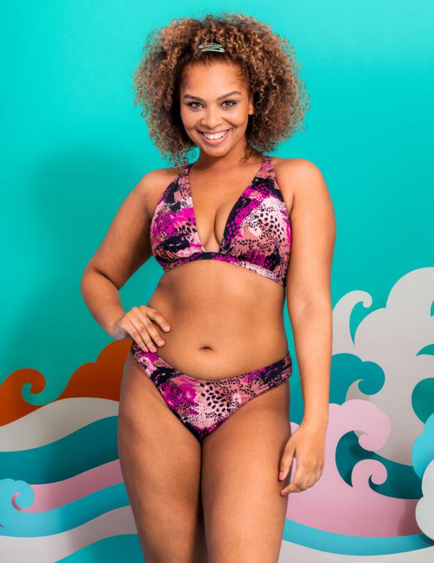 Curvy Kate Pool Party Dipped Mini Bikini Brief Print Mix