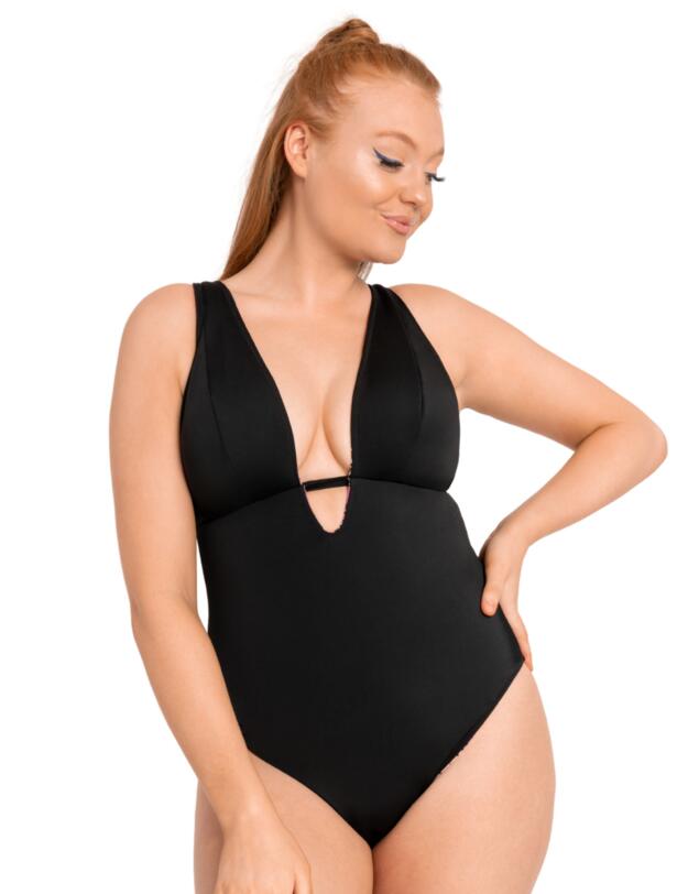 Curvy Kate Pool Party Reversible Non-wired Swimsuit Print Mix