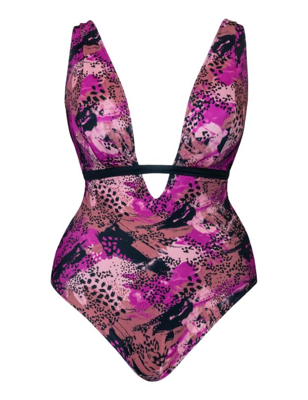 Curvy Kate Pool Party Reversible Non-wired Swimsuit Print Mix