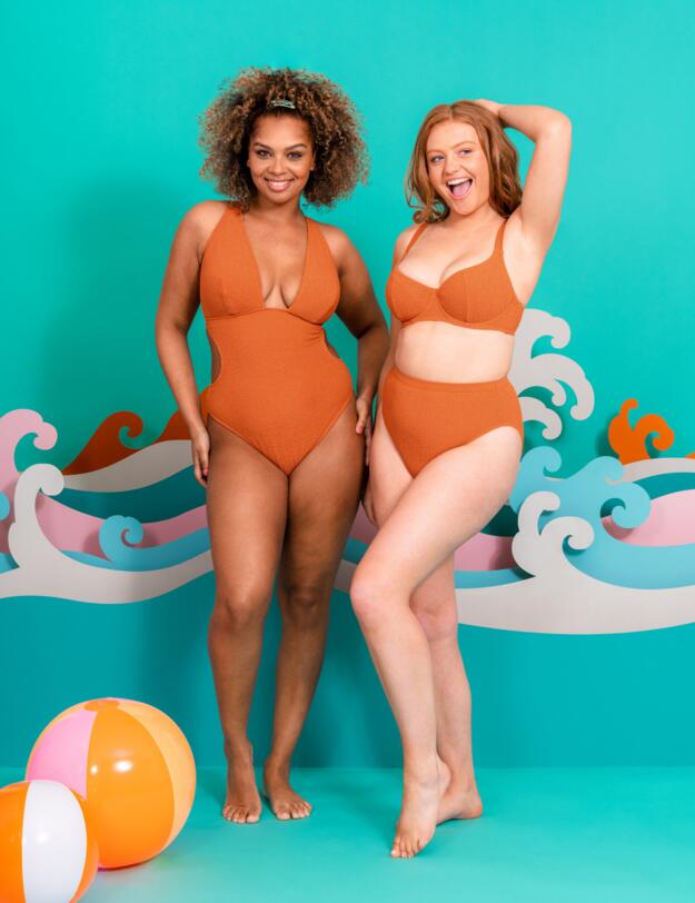 Curvy Kate Holiday Crush Balcony Bikini Top Rust