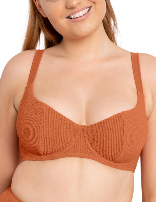 Curvy Kate Holiday Crush Balcony Bikini Top Rust