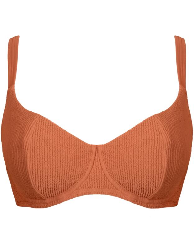 Curvy Kate Holiday Crush Balcony Bikini Top Rust