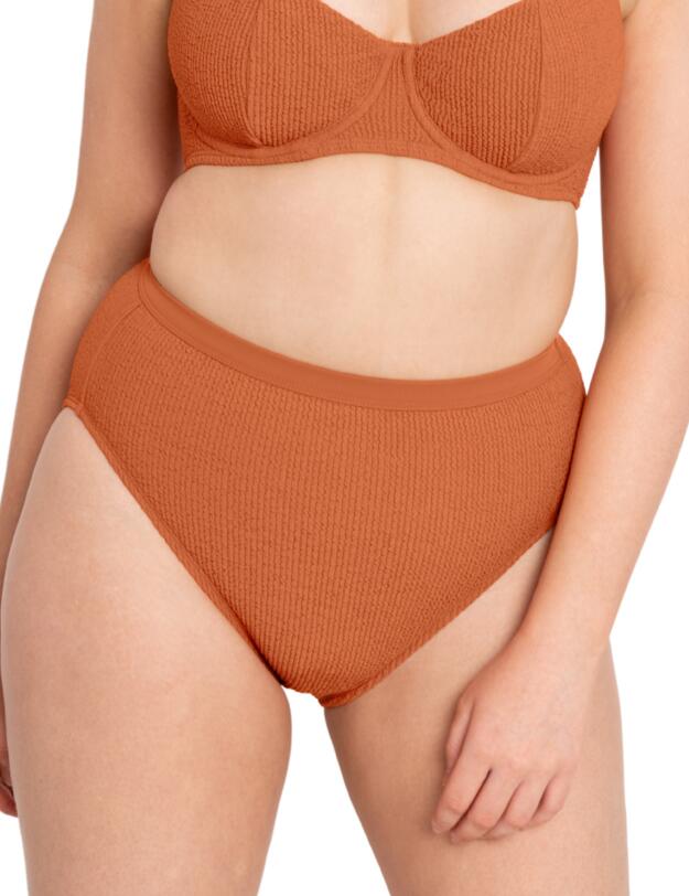 Curvy Kate Holiday Crush High Waist Bikini Brief Rust