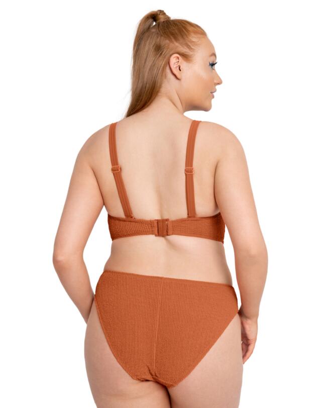 Curvy Kate Holiday Crush Non Wired Plunge Swimsuit Rust