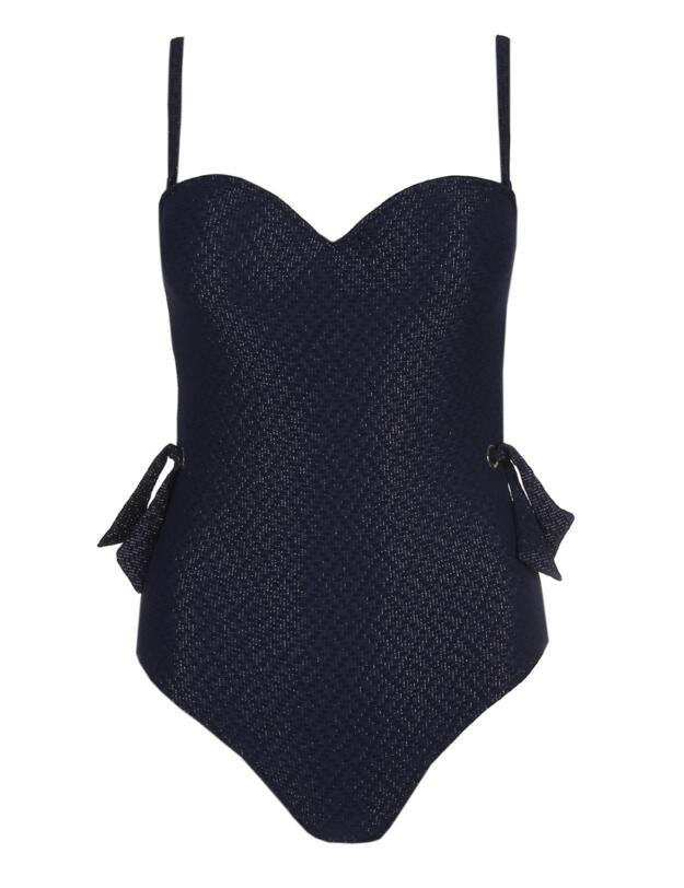 Marie Jo Valentina Strapless Padded Swimsuit Evening Blue