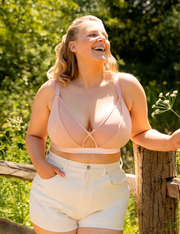 Curvy Kate Get Up & Chill Bralette Soft Pink
