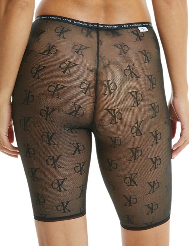 Calvin Klein CK One Logo Mesh Biker Short Black