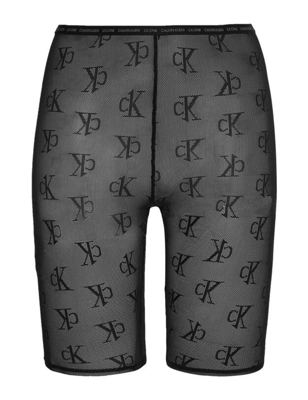 Calvin Klein CK One Logo Mesh Biker Short Black