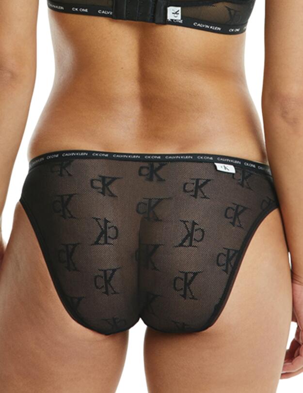 Calvin Klein CK One Logo Mesh Brief Black 