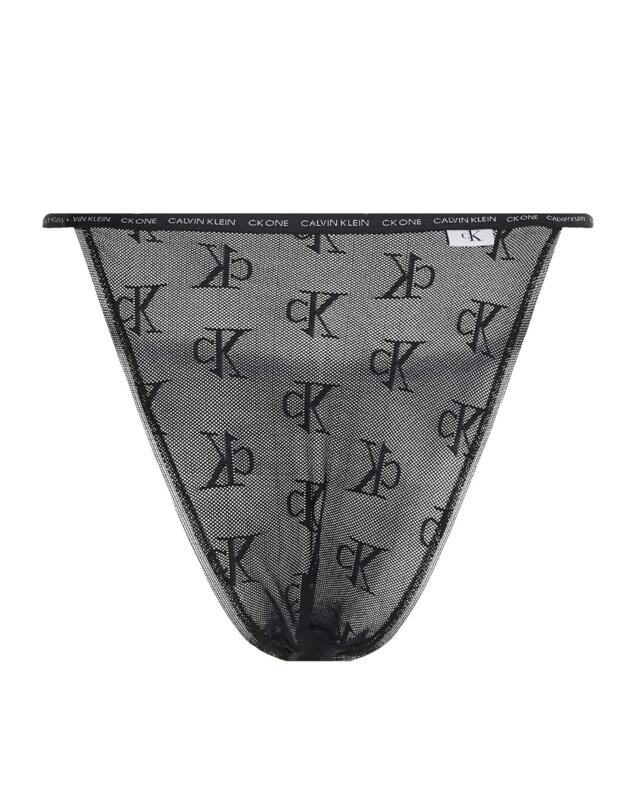Calvin Klein CK One Logo Mesh Brazilian Brief Black 