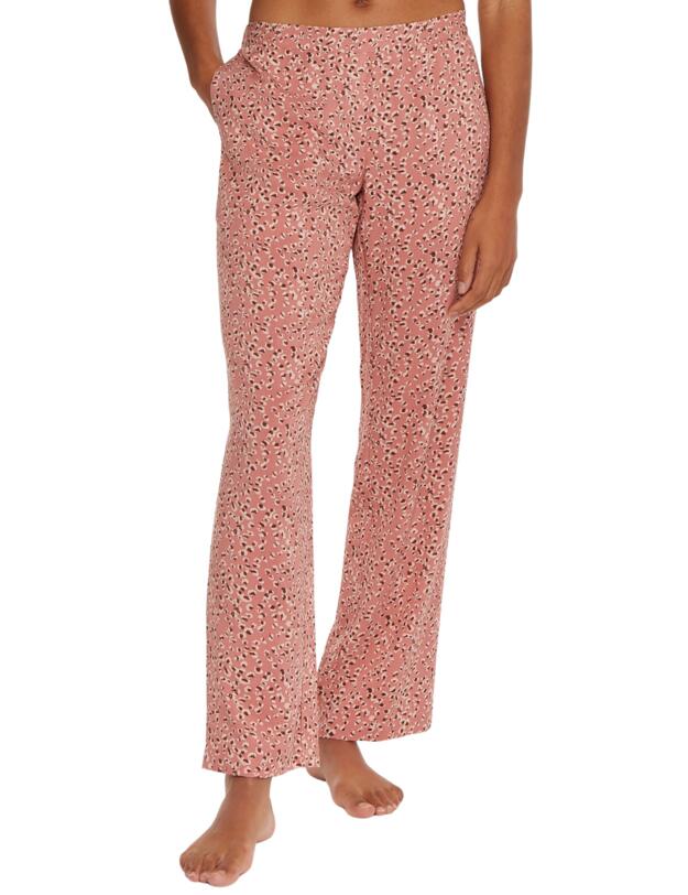 Calvin Klein Wovens Cotton Sleep Pant Animal Smudge Print_Red Grape