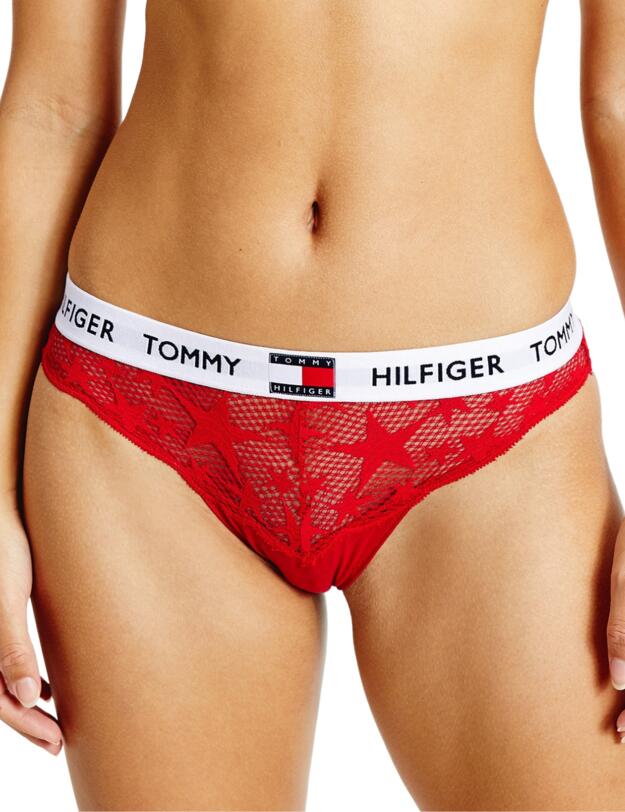 Tommy Hilfiger Tommy 85 Star Lace Bikini Primary Red