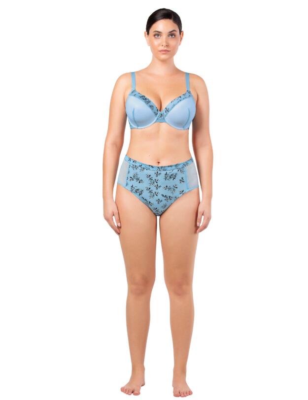 Parfait Ivy Plunge Bra Dream Blue/Floral Print