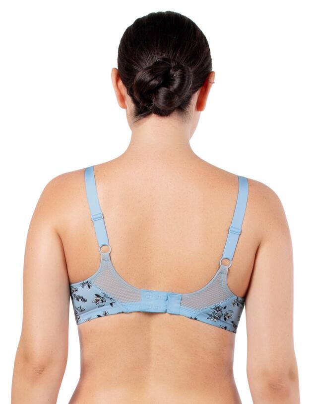 Parfait Ivy Plunge Bra Dream Blue/Floral Print