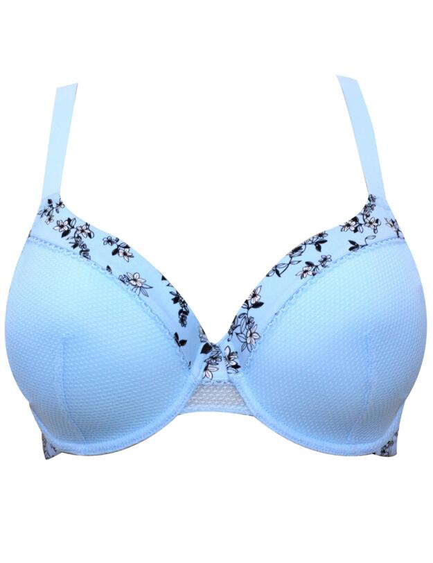Parfait Ivy Plunge Bra Dream Blue/Floral Print