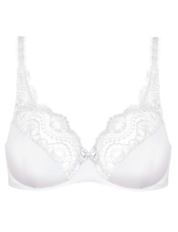 Playtex Flower Elegance Underwired Bra White 