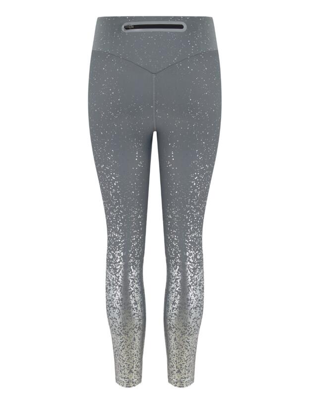 Pour Moi Energy Metallic Print Legging - Grey/Silver 