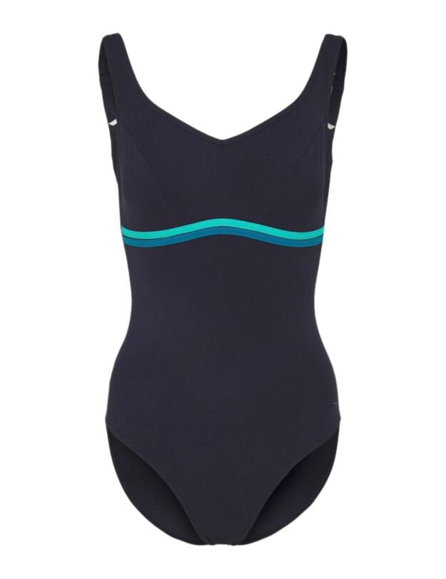 Speedo Contourluxe One-piece Swimsuit Navy/Green