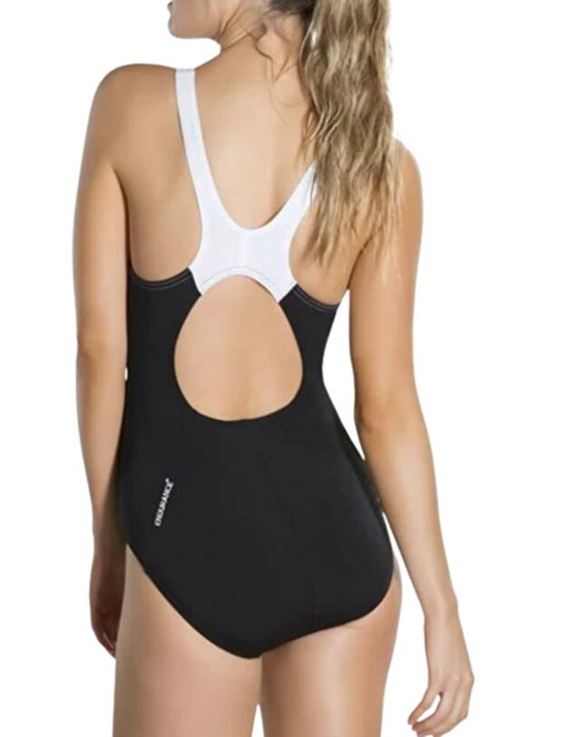 Speedo Boom SPL Muscleback Swimsuit Black/White