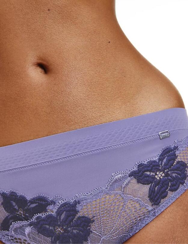 Calvin Klein Flex Poppy Floral Brief Bleached Denim