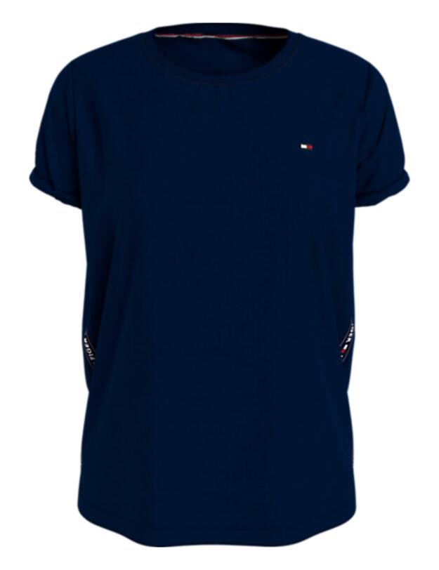 Tommy Hilfiger Authentic Velour Crew Neck T-Shirt Desert Sky