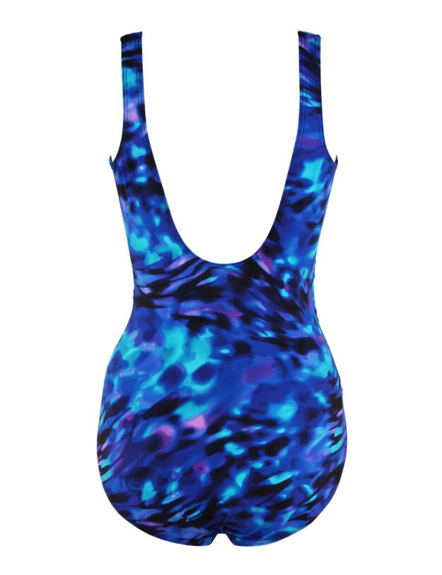 Miraclesuit Cloud Leopard Padded Swimsuit Blue