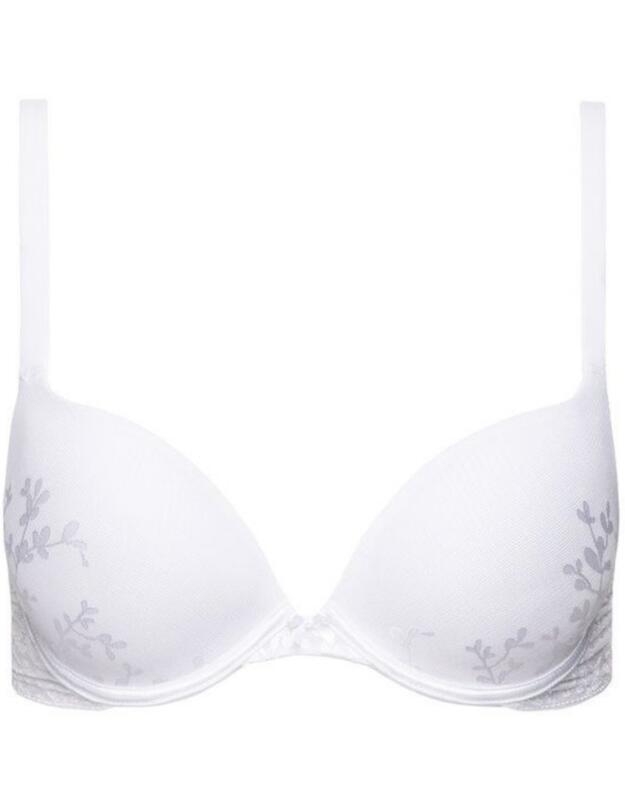 Triumph Body Make-up Blossom Push-up Half Cup Bra White
