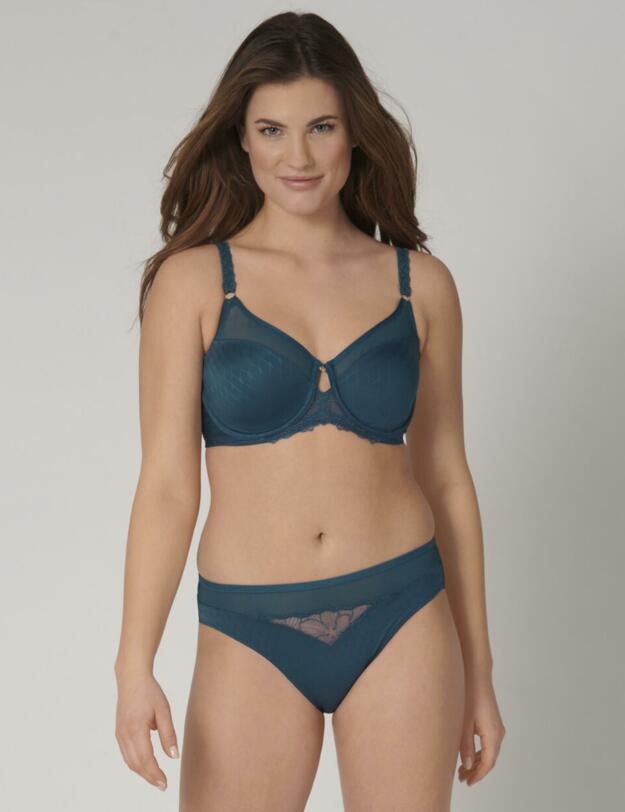 Triumph Azalea Florale Minimiser Bra Smaragd