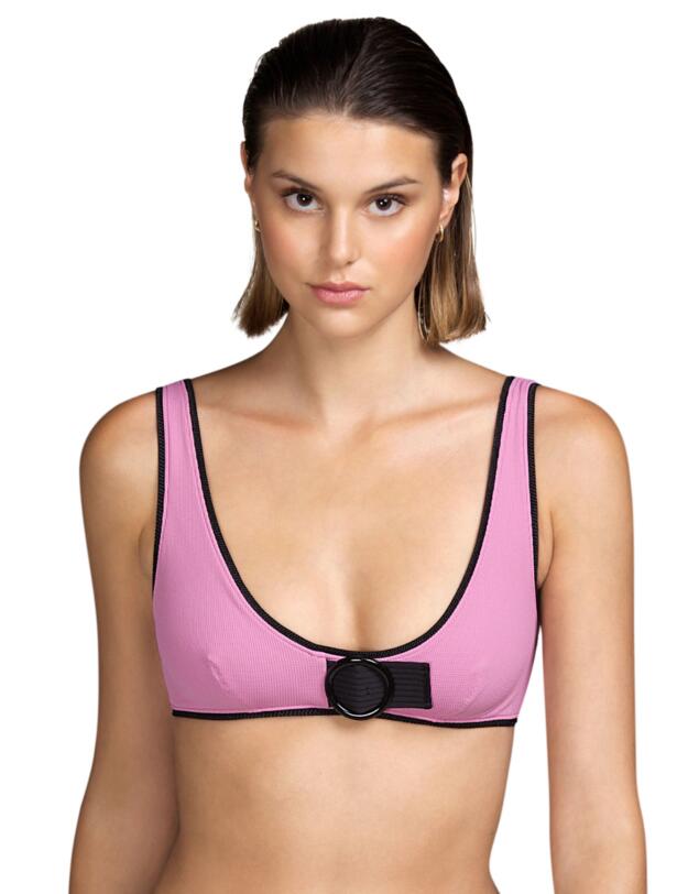 Andres Sarda CoCo Halter Bikini Top Pink