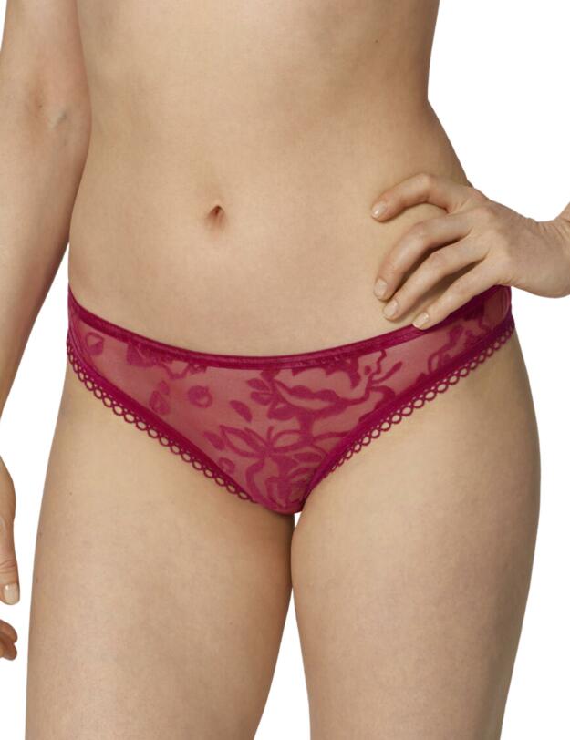 Triumph Velvet Rose Spotlight Brazilian Brief Rosso Masai