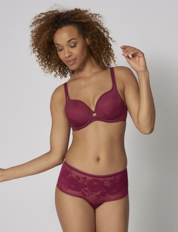 Triumph Wild Rose Sensation Hipster Brief  Bordeaux