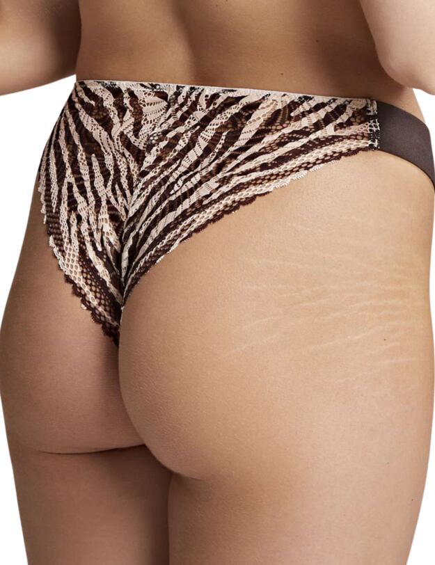 Cleo by Panache Lyzy Vibe Tanga Brief Zebra Print
