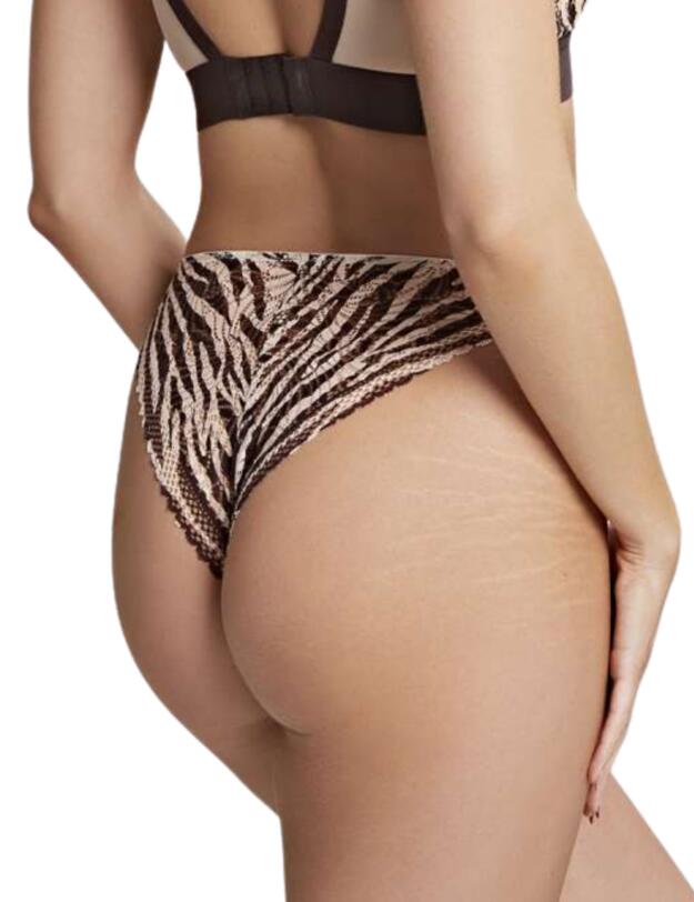 Cleo by Panache Lyzy Vibe Tanga Brief Zebra Print
