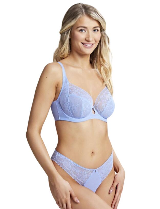 Cleo by Panache Alexis Low Front Balconnet Bra Bluebell