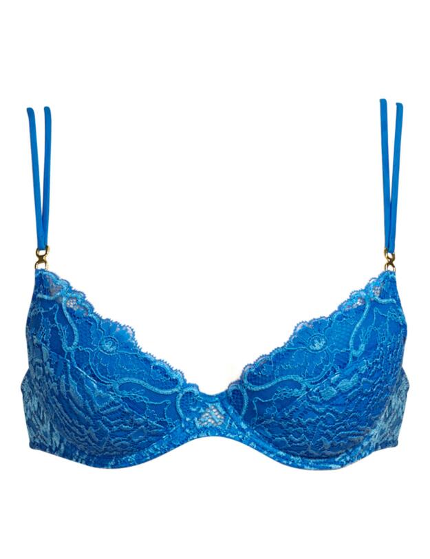 Andres Sarda Tharp Push-Up Bra Removable Padding Barcelona Blue