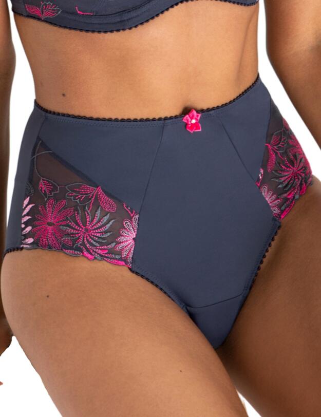 Pour Moi St Tropez High Waist Brief Slate/Pink 