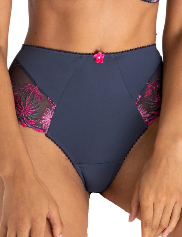 Pour Moi St Tropez High Waist Brief Slate/Pink 