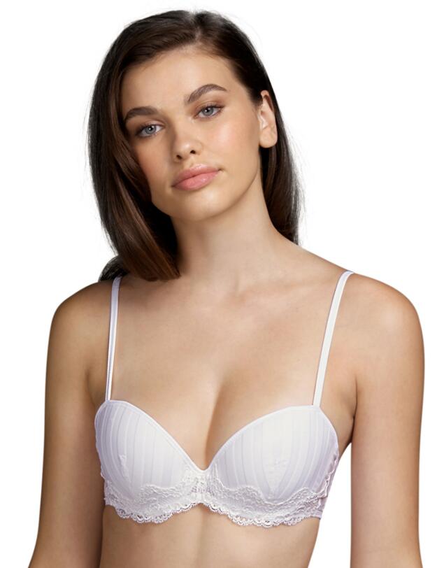 Andres Sarda Johnson Padded Plunge Bra White 