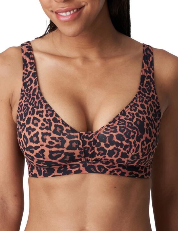 Prima Donna Swim Holiday Bikini Top with Removable Pads Sunny Chocolate 