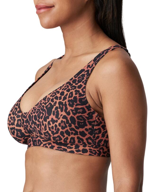 Prima Donna Swim Holiday Bikini Top with Removable Pads Sunny Chocolate 