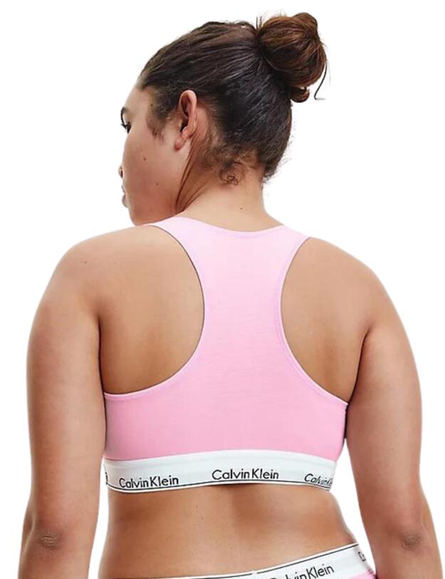 Calvin Klein Modern Cotton Plus Size Unlined Bralette Pale Orchid
