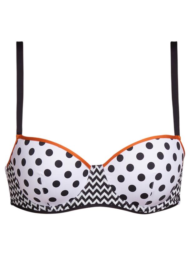 Andres Sarda Moss Balcony Bikini Top Dots