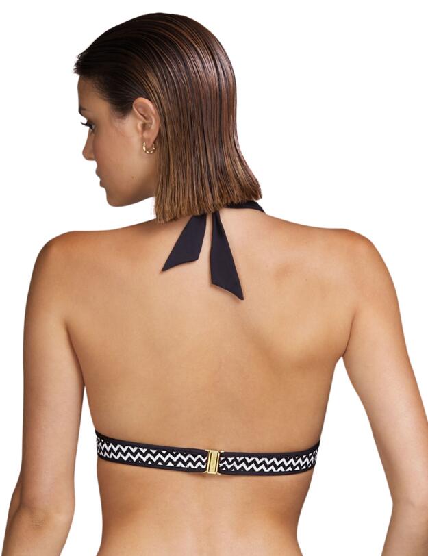 Andres Sarda Moss Padded Halterneck Bikini Top Dots